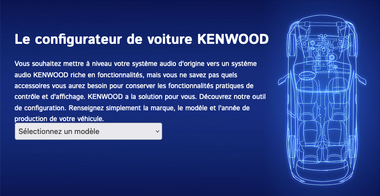 Adaptateur interface pour autoradio Kenwood