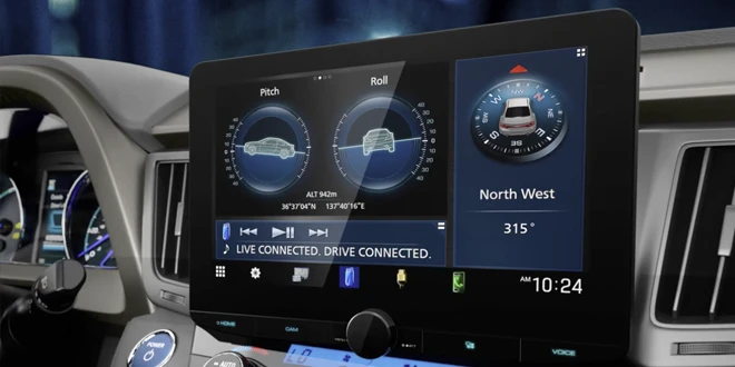 DMX9724XDS - Récepteur multimédia WIFI avec écran HD flottant de 10,1 pouces